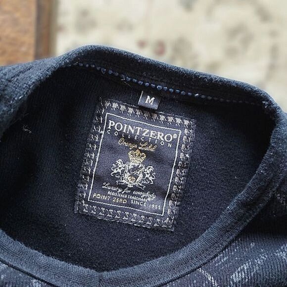 Point Zero navy abstract argyle sweater - Picture 8 of 11